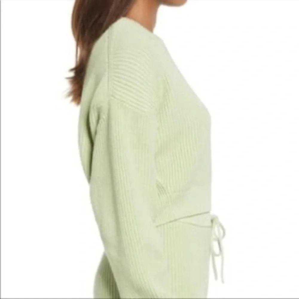 NWT Reformation Sami Crop Cotton Sweater S,M - Picture 3 of 8